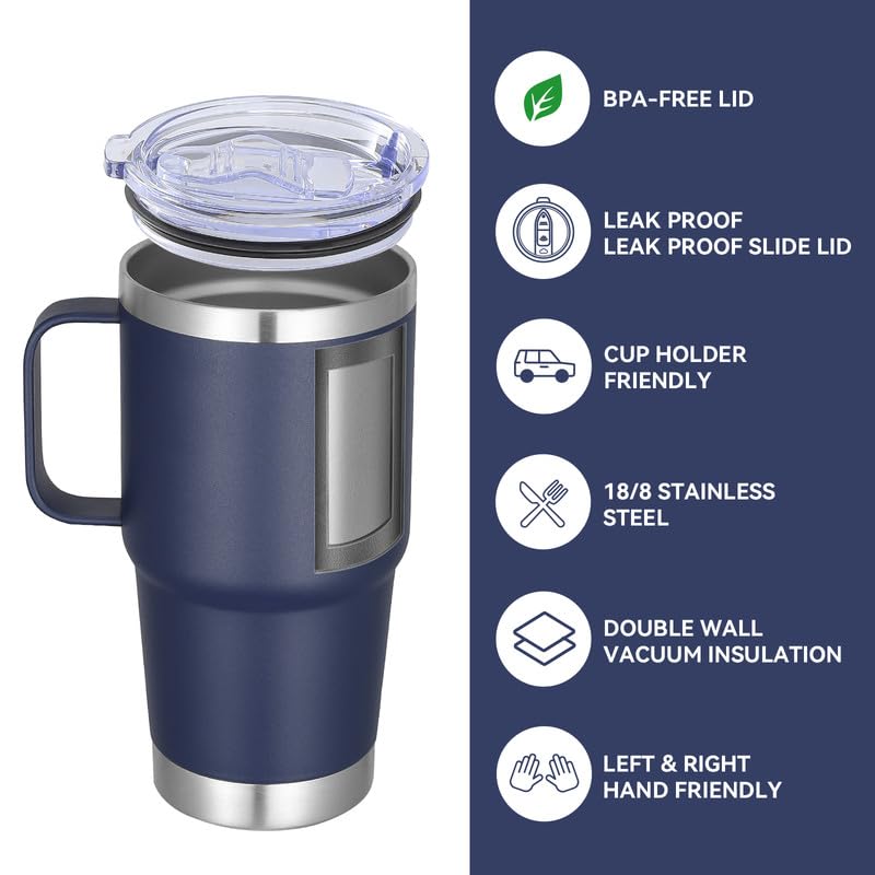 20 oz Tumbler Bulk with Handle Lid and Straw (12 Count)