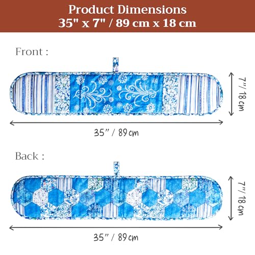 Double Oven Mitts 100% Cotton Double Oven Glove