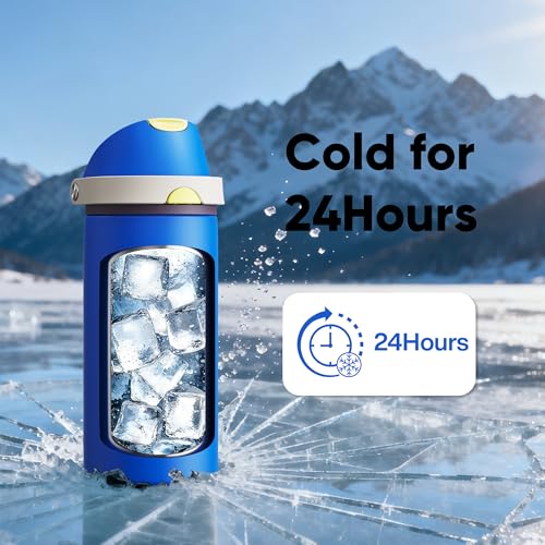 Insulated Water Bottle with Straw