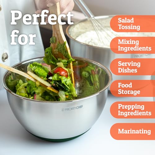 Premium Mixing Bowls With Airtight Lids Set