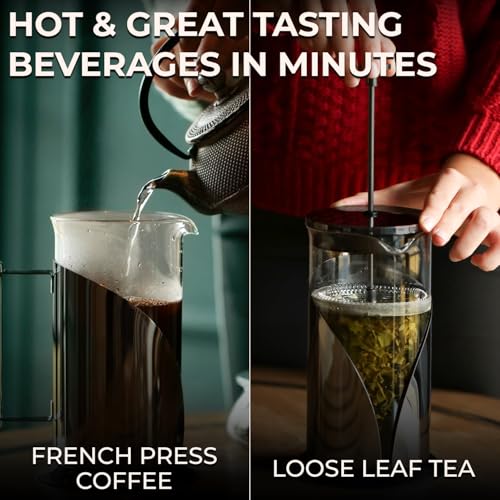 Stainless Steel French Press Coffee Maker 34 oz