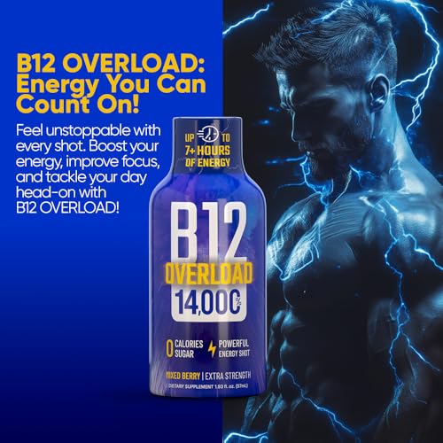 B12 Overload Extra Strength Energy Shot (23.16 Fl Oz)