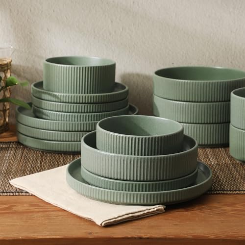 Deerfield 16 Piece Stoneware Dinnerware Set