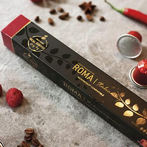 Roma’ Strong Espresso Coffee Pods for Nespresso Original Line Machines (100 Count)