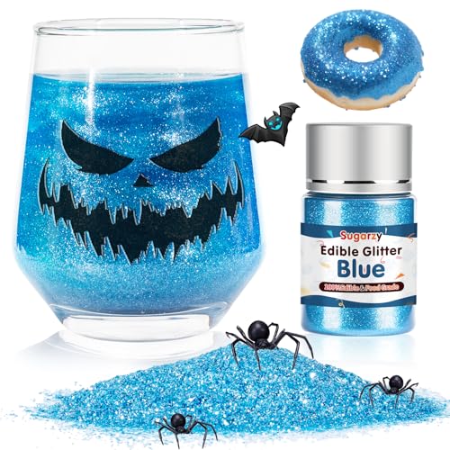 Edible Blue Glitter for Drinks