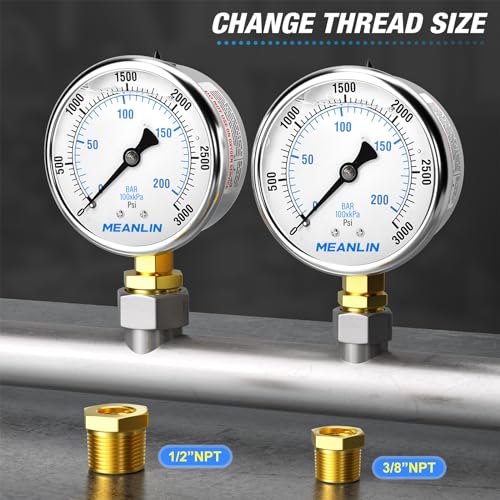 0~3000Psi Stainless Steel 1