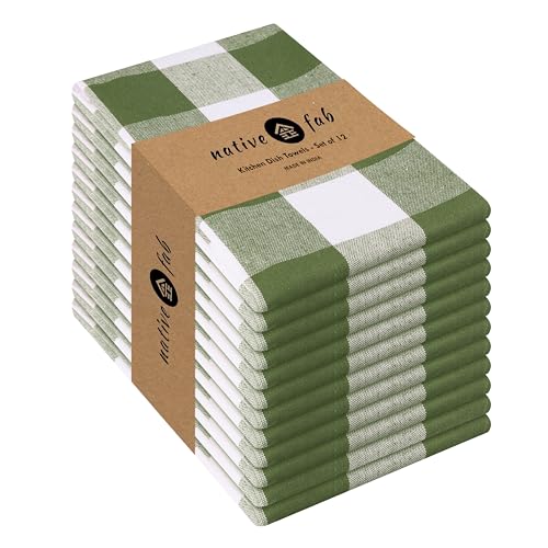 Buffalo Check Kitchen Dish Towels (12 Count)