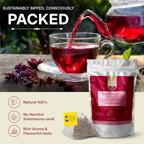 Sweet Hibiscus Cinnamon Green Tea 200gm (100 Count)