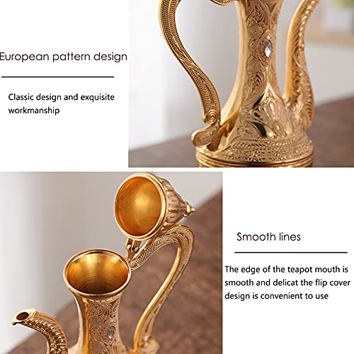 Turkish Tea Coffee Cup and Pot Set Including Teapot