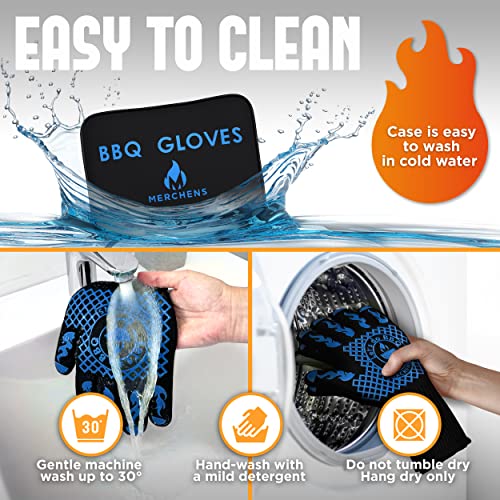 BBQ Grill & Oven Gloves 1472°F Heat Resistant (16.16 Ounce)