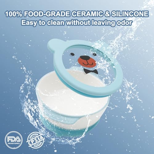 Ceramic Baby Bowls with Suction Base