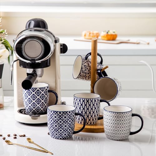 Ceramic Coffee Mugs Set (6 Count)