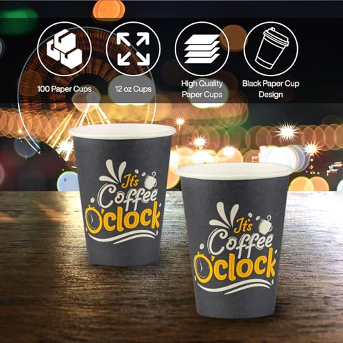 Disposable Coffee Cups (100 Count)
