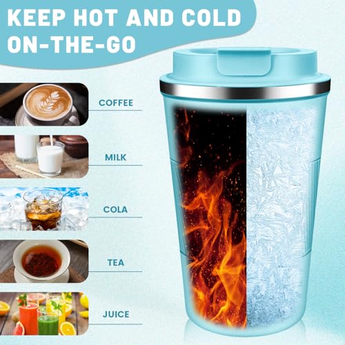 Insulated Coffee Tumblers with Flip Lid 12oz