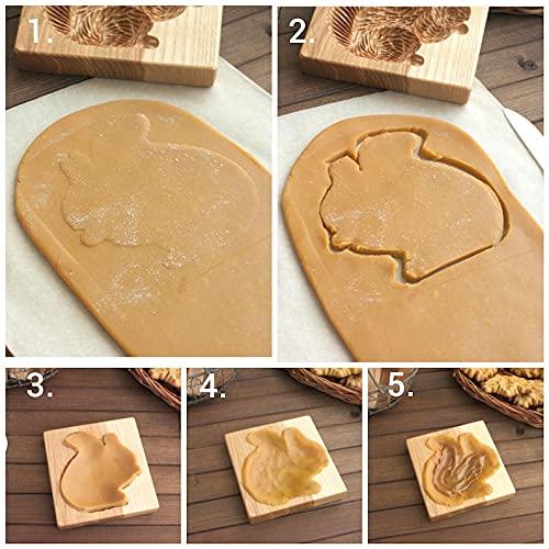 Wooden Cookie Biscuit Mold