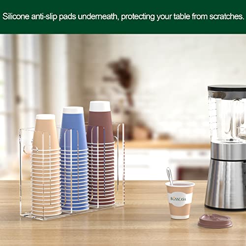 Disposable Coffee Cup Dispenser with Handles (3 Count)