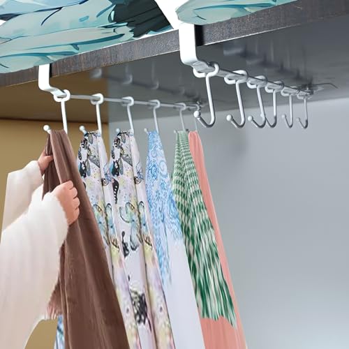 Adjustable Under Cabinet Coffee Mug Holder (12 Count)