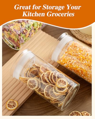 Glass Canisters with Airtight Lids (2 Count)