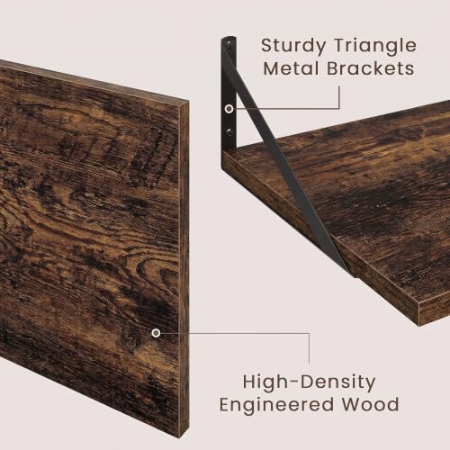Wall Mounted Floating Shelves Set of 2 (2 Count)