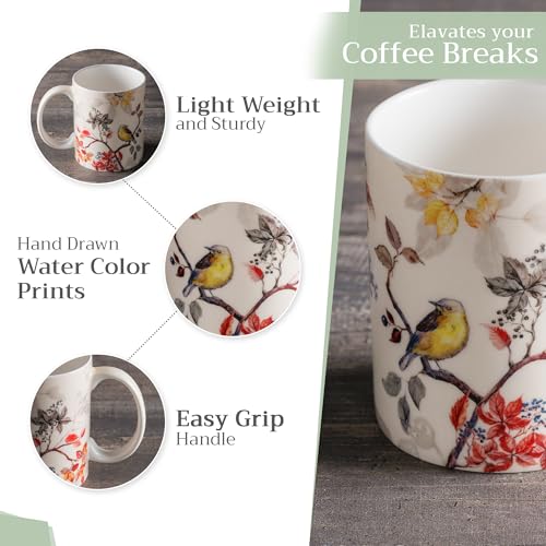 Coffee Mug with Handles Tea Cups (2 Count)