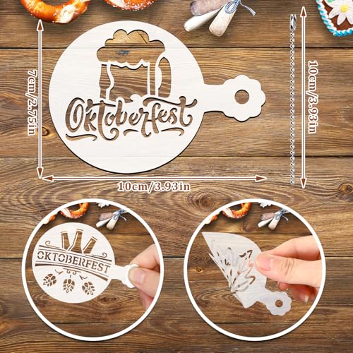 36 Pieces Oktoberfest Cookie Cake Stencils (36 Count)