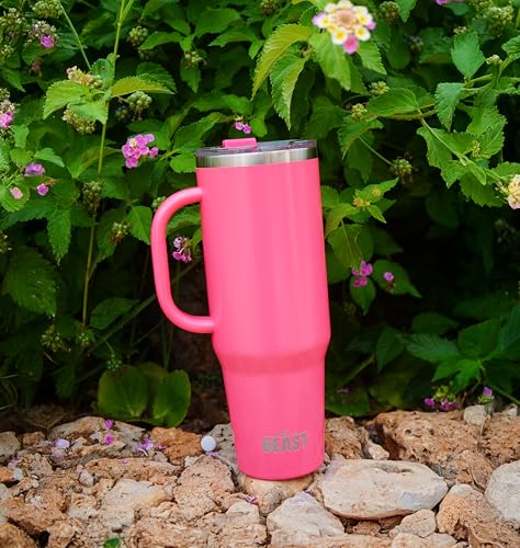 Beast 42 oz Tumbler with Handle Stainless Steel Vacuum Insulated Coffee Ice Cup Double Wall Travel Flask