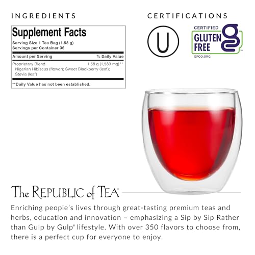 Natural Hibiscus Herbal Tea (36 Count)