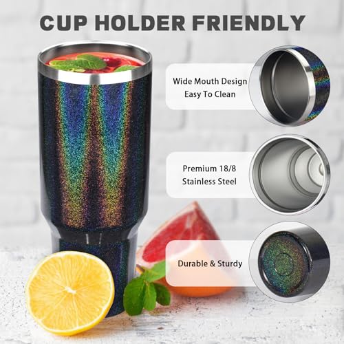 40 oz Tumbler with Lids and Straws