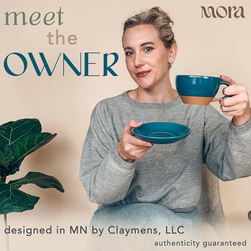 Mora Ceramic Latte Art Mug With Saucer