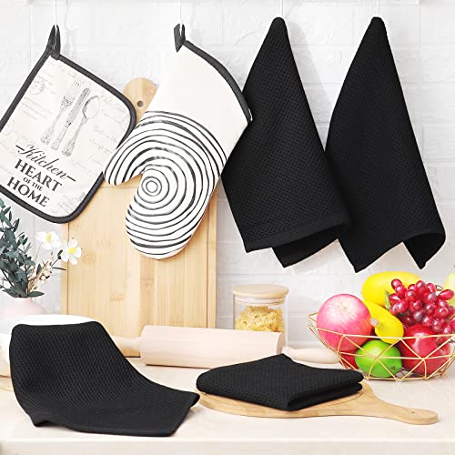 100% Cotton Waffle Weave Kitchen Dish Cloths 6 (6 Count)