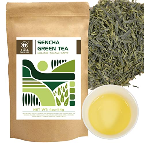 Sencha Green Tea Loose Leaf Japanese green tea (4 Ounce)