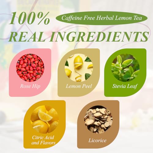 Lemon Herbal Tea Bags 100ct (100 Count)
