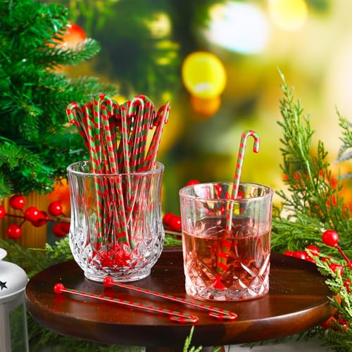30Pcs Christmas Drink Stirrer Candy Cane Stir Stick (30 Count)