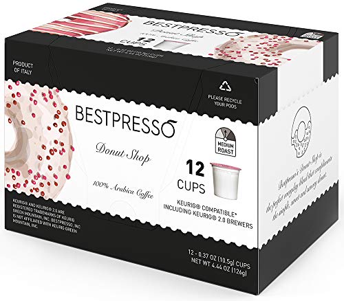 Coffee Donut Shop Medium Roast Single Serve K (96 Count)