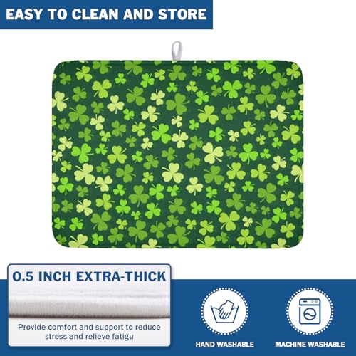 St. Patrick's Day Dish Drying Mat for Kitchen Counter