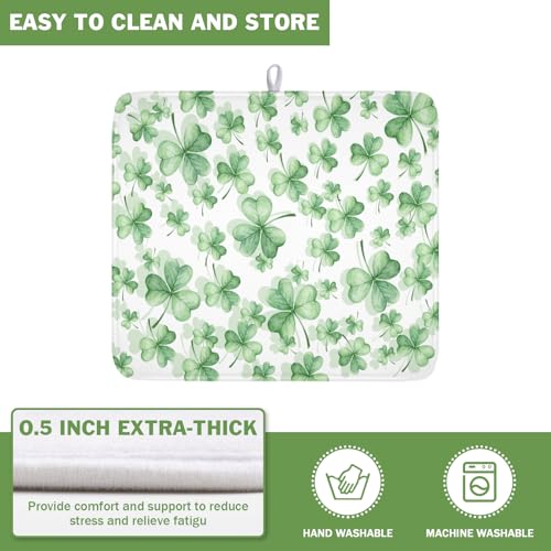 St Patrick's Day Dish Drying Mat for Kitchen Counter