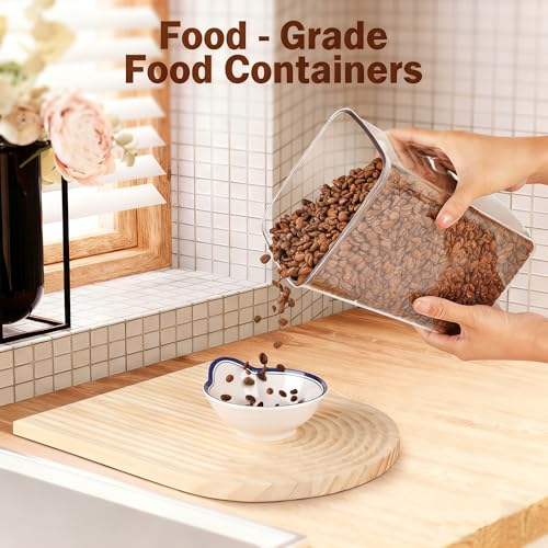 4 Pcs Large Pop Airtight Food Storage Containers Set with Lids (4 Count)