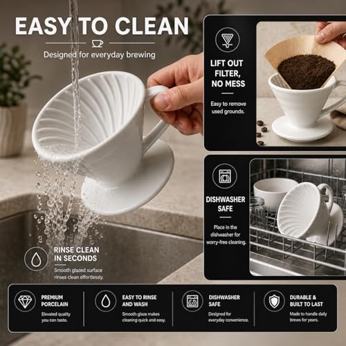 Ceramic Pour Over Coffee Dripper