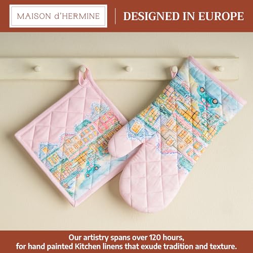 100% Cotton Oven Mitt & Pot Holder Set (2 Count)