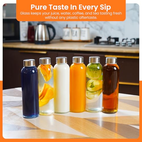 Clear Glass Bottles with Lids