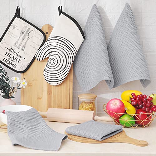 100% Cotton Waffle Weave Kitchen Dish Cloths 8 (8 Count)