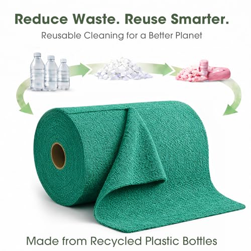 Microfiber Cleaning Cloth Roll (100 Count)
