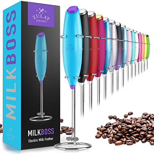 Zulay Powerful Milk Frother for Coffee with Upgraded Titanium Motor
