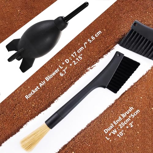 Espresso Coffee Machine Cleaning Brush Kit with Portafilter Cleaning Disc