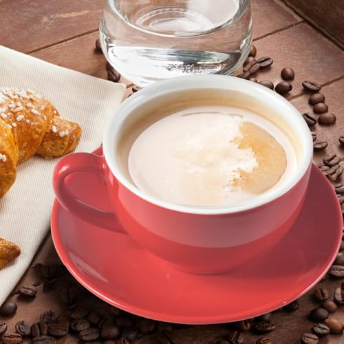 Porcelain Coffee Cup with Saucer 220ml (9.99 Count)