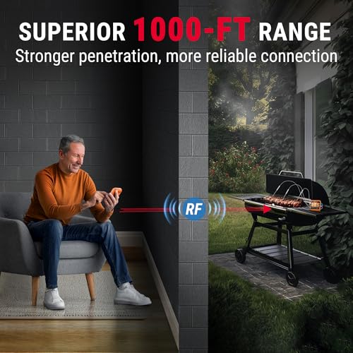 TempSync 1000FT Wireless Meat Thermometer for Grilling and Smoking
