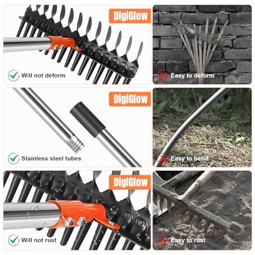 57 Inch Thatch Rake