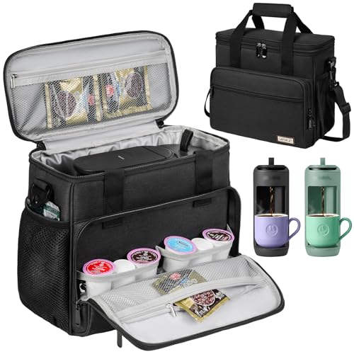 Travel Coffee Maker Carrying Bag Single Serve Coffee Maker Portable Storage Bag with Shoulder Strap