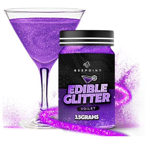 Violet Edible Glitter for Drinks 15g