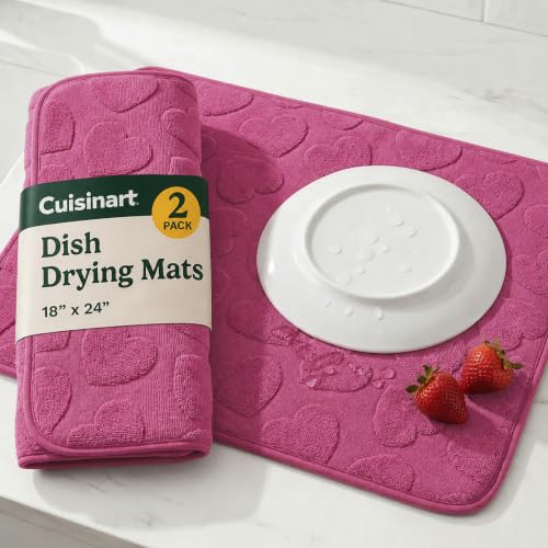 Cuisinart Dish Drying Mat for Kitchen Counter (2 Count)